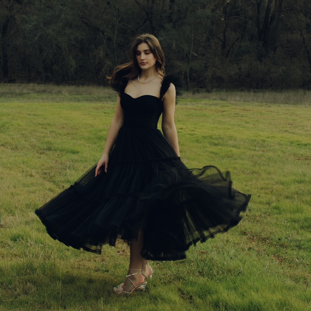 Black Milla tulle dress - Picture 6 of 10